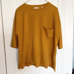 Altar'd State Gold Fleece Short Sleeve Top